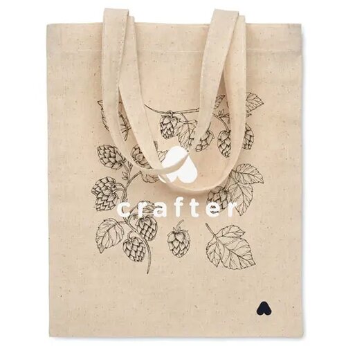 Kleine katoenen tas 140 gr/m² Chisai beige