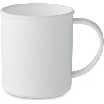 Herbruikbare pp mok 300 ml Alas wit