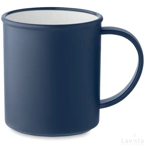 Herbruikbare pp mok 300 ml Alas marineblauw