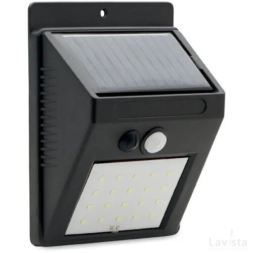 Buitenlamp met bewegings- en nachtsensoren Zwart