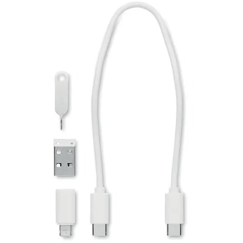 Kabel-/connectorset (9-in-1) Wit