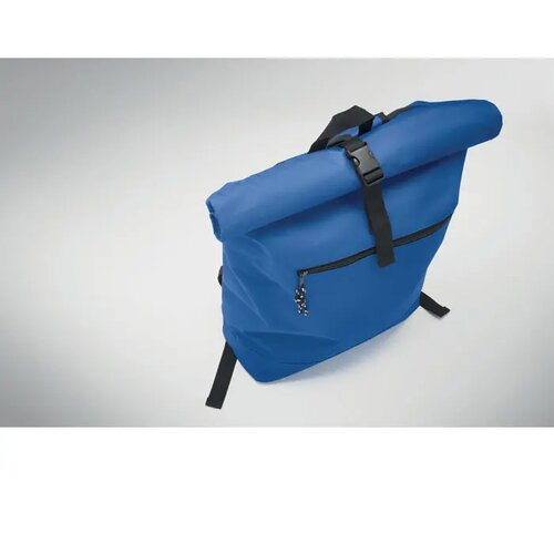 600d polyester rolltop rugzak Irea royal blauw