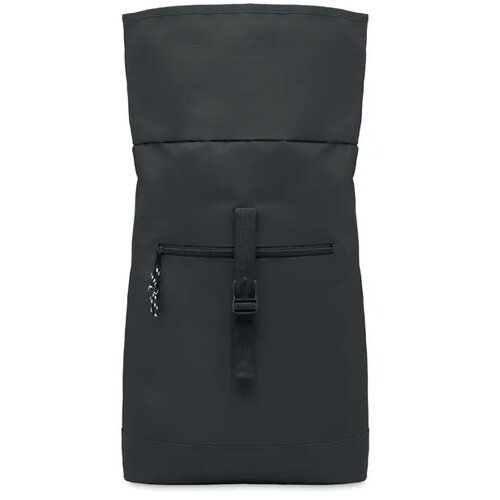 600d polyester rolltop rugzak Irea zwart