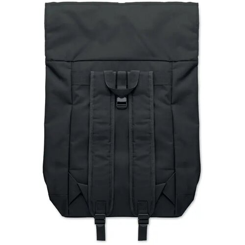 600d polyester rolltop rugzak Irea zwart