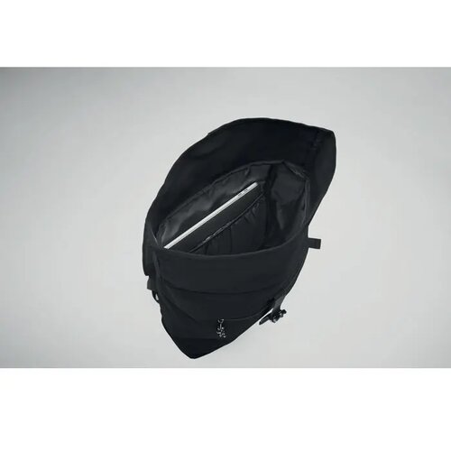 600d polyester rolltop rugzak Irea zwart