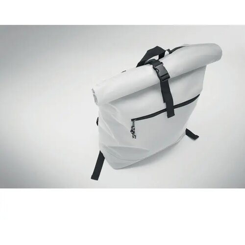 600d polyester rolltop rugzak Irea wit