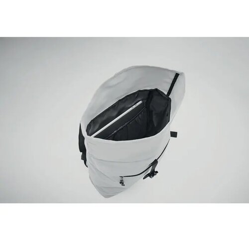600d polyester rolltop rugzak Irea wit