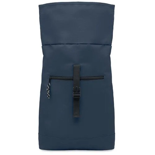 600d polyester rolltop rugzak Irea blauw