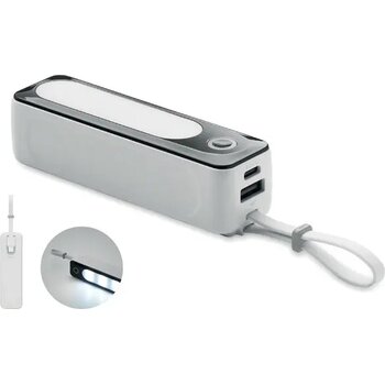 5000 mah powerbank met cob Powlight wit
