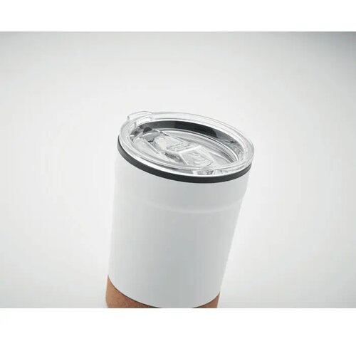 Thermosbeker met kurk onderkant Zilver 300 ml