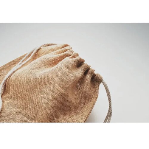 Jute rugzakje met koord Fukuro beige