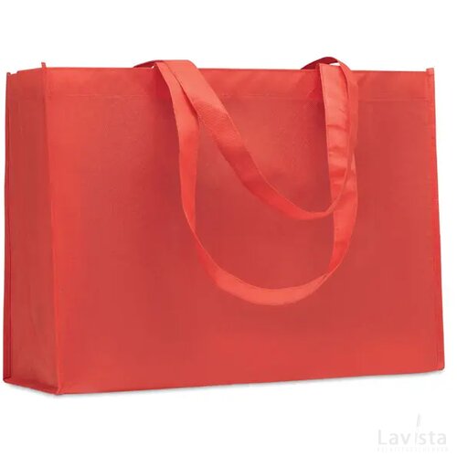 Rpet non-woven boodschappentas Kaimono rood