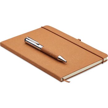 Set notitieboeken gerecycled le Eleganote beige