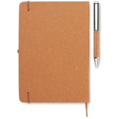 Set notitieboeken gerecycled le Eleganote beige