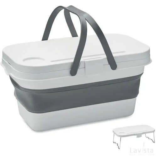 Opvouwbare picknickmand Cesta wit