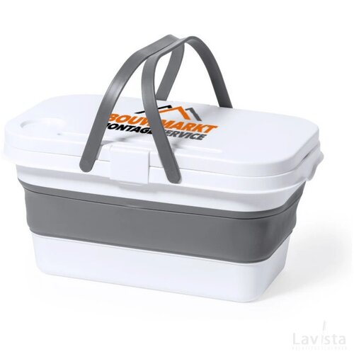 Opvouwbare picknickmand Cesta wit