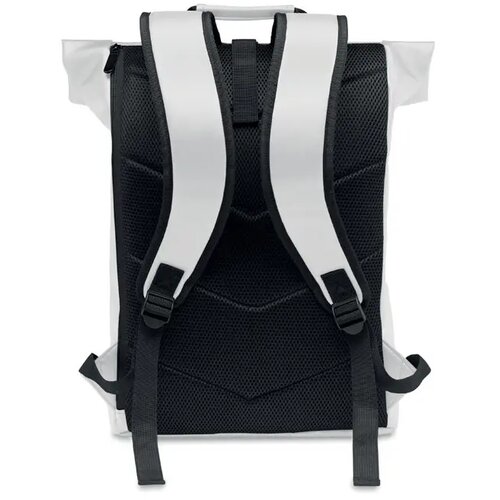 Laptop rolltop rugzak pu Bai roll wit
