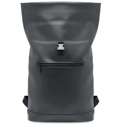 Laptop rolltop rugzak pu Bai roll zwart
