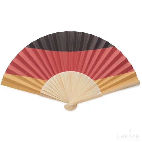Waaier met vlagontwerp Geel