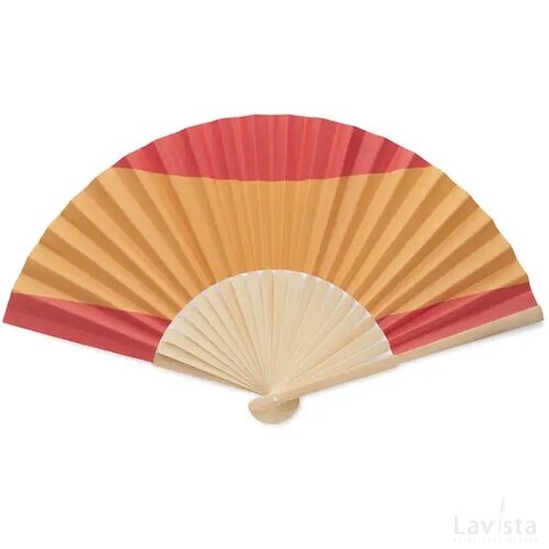 Waaier met vlagontwerp Rood