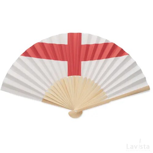 Waaier met vlagontwerp Beige