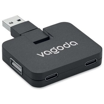 Goedkope USB-hub Zwart