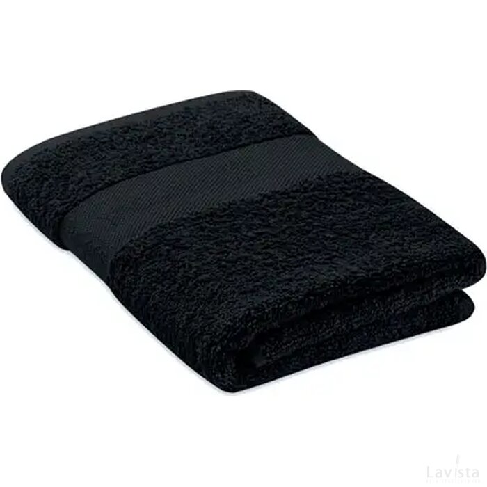 Handdoek organisch 50x30cm Serry zwart