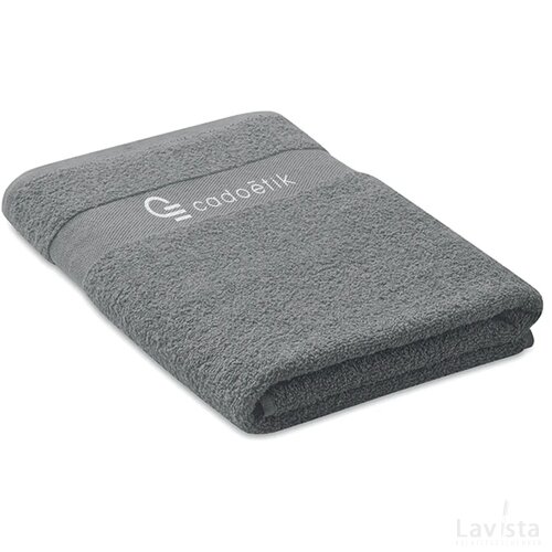 Handdoek organisch 50x30cm Serry grijs
