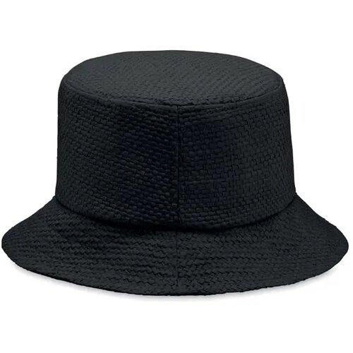 Papierstro zonnehoed Zwart