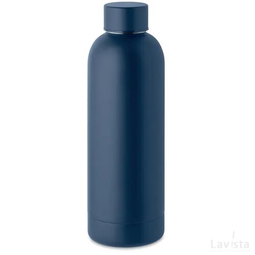 Gerecyclede rvs fles Athena marineblauw