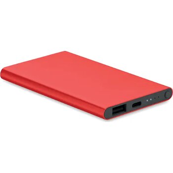 4000 mah power bank type c Powerflat c rood