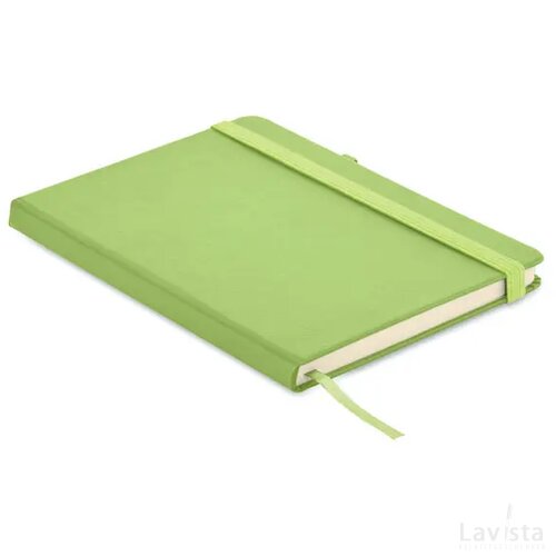 Gerecycled pu a5 notitieboek Arpu limoen