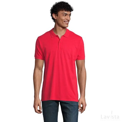 Planet heren polo 170g Planet men rood