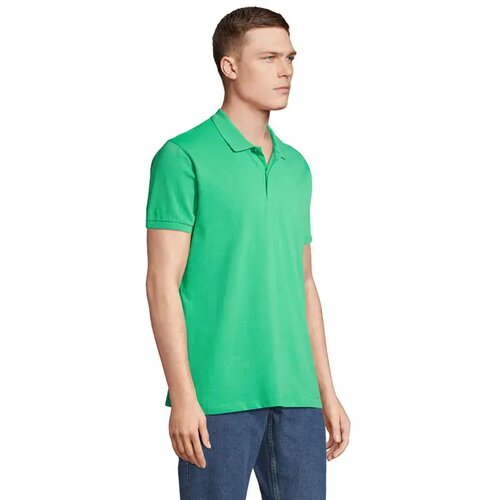 Planet heren polo 170g Planet men lente groen