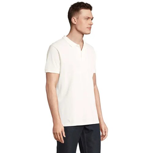 Planet heren polo 170g Planet men white off