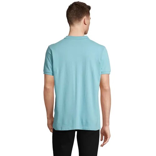 Planet heren polo 170g Planet men zwembad blauw