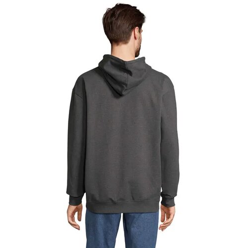 Carter capuchon met rits Carter charcoal melange