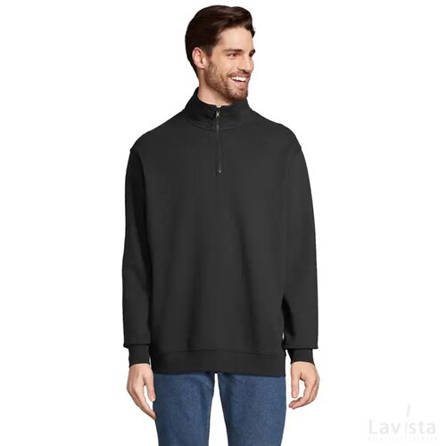 Conrad sweater met rits Conrad zwart