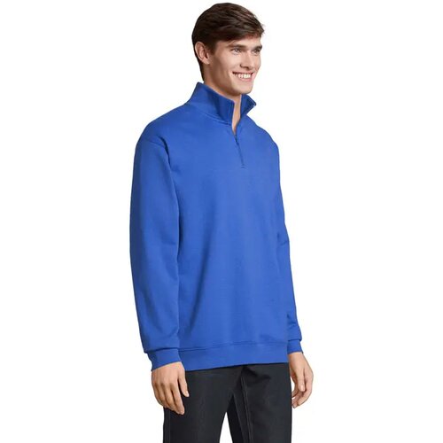 Conrad sweater met rits Conrad koningsblauw