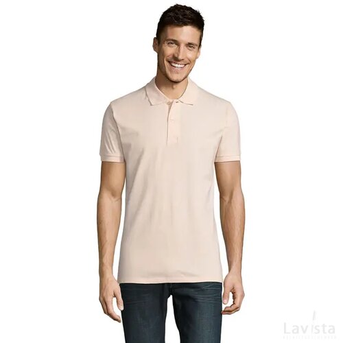 Perfect heren polo 180g Perfect men creamy pink