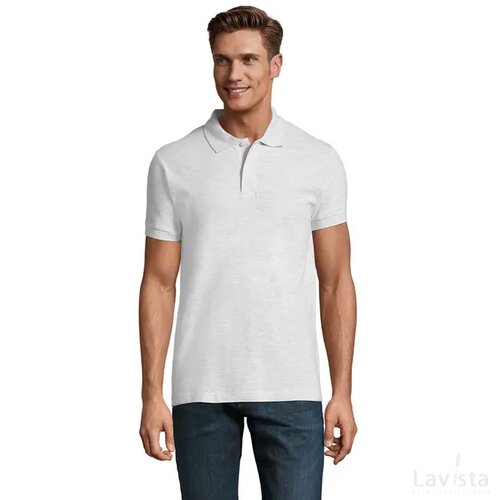 Perfect heren polo 180g Perfect men asgrijs