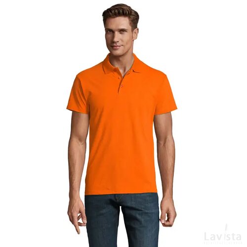 Spring ii heren polo 210g Spring ii oranje