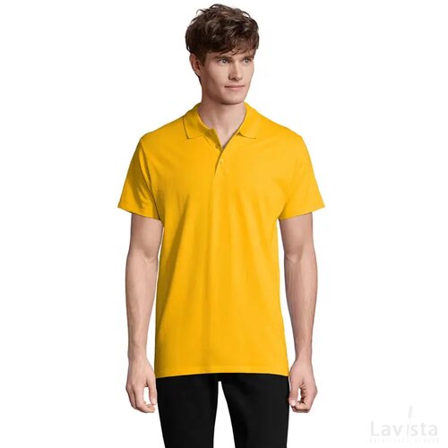 Spring ii heren polo 210g Spring ii goud