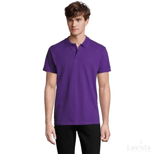 Spring ii heren polo 210g Spring ii dark purple