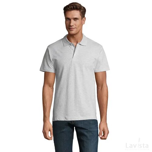 Spring ii heren polo 210g Spring ii asgrijs