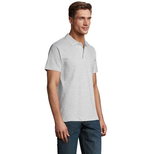 Spring ii heren polo 210g Spring ii asgrijs