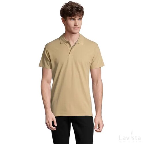 Spring ii heren polo 210g Spring ii sand