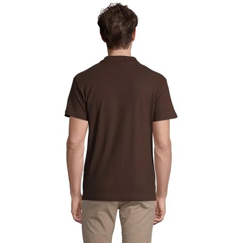 Spring ii heren polo 210g Spring ii chocolate