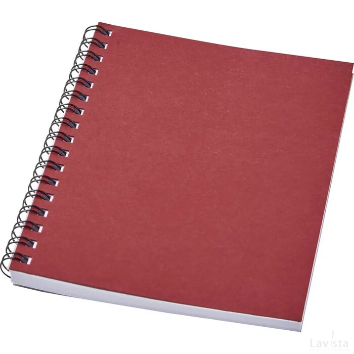 Desk-Mate® A6 kleuren spiraal notitieboek Rood