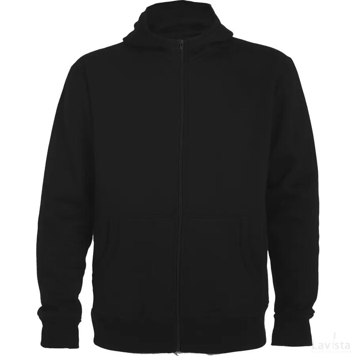 Montblanc unisex hoodie met volledige rits Zwart